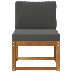 Sofa de milieu extérieur Bois d'Acacia Massif Naturel 536783536783