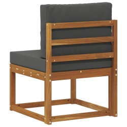 Sofa de milieu extérieur Bois d'Acacia Massif Naturel 536783536783