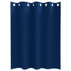 Rideaux occultants avec anneaux 2 pcs Bleu foncé 140 x 140 cm 536785536785