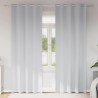 Rideaux occultants avec anneaux 2 pcs Gris pâle 245 x 140 cm 536786536786