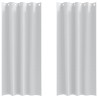 Rideaux occultants avec anneaux 2 pcs Gris pâle 260 x 140 cm 536787536787
