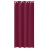 Rideaux occultants avec anneaux 2 pcs Bordeaux 225 x 140 cm 536789536789