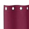 Rideaux occultants avec anneaux 2 pcs Bordeaux 225 x 140 cm 536789536789
