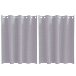 Rideaux occultants avec anneaux 2 pcs Gris métal 140 x 140 cm 536792536792
