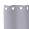 Rideaux occultants avec anneaux 2 pcs Gris métal 140 x 140 cm 536792536792