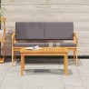 Ensemble bistrot 2 pcs Huile Naturelle Bois d'Acacia Massif 536801536801