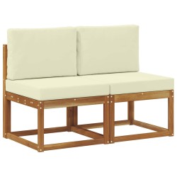 2 Pièce Sofa de milieu extérieur Bois d'Acacia Massif 536805536805