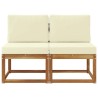 2 Pièce Sofa de milieu extérieur Bois d'Acacia Massif 536805536805