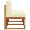 2 Pièce Sofa de milieu extérieur Bois d'Acacia Massif 536805536805