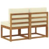 2 Pièce Sofa de milieu extérieur Bois d'Acacia Massif 536805536805