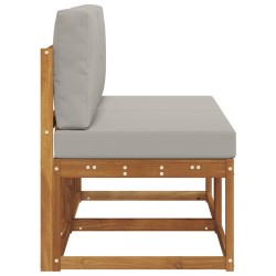 2 Pièce Sofa de milieu extérieur Bois d'Acacia Massif Naturel 536806536806