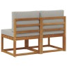 2 Pièce Sofa de milieu extérieur Bois d'Acacia Massif Naturel 536806536806