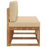 2 Pièce Sofa de milieu extérieur Bois d'Acacia Massif Naturel 536808536808