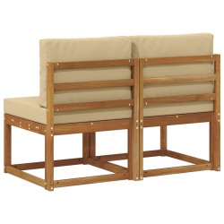 2 Pièce Sofa de milieu extérieur Bois d'Acacia Massif Naturel 536808536808
