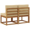 2 Pièce Sofa de milieu extérieur Bois d'Acacia Massif Naturel 536808536808