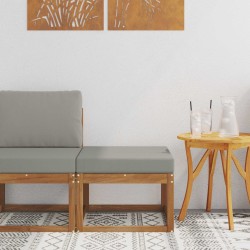 Pouf d'Extérieur Bois d'Acacia Massif Naturel 536832536832