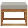 Pouf d'Extérieur Bois d'Acacia Massif Naturel 536832536832
