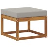 Pouf d'Extérieur Bois d'Acacia Massif Naturel 536832536832
