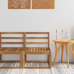 Sofa de milieu extérieur Bois d'Acacia Massif Naturel 536833536833