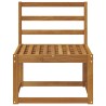 Sofa de milieu extérieur Bois d'Acacia Massif Naturel 536833536833