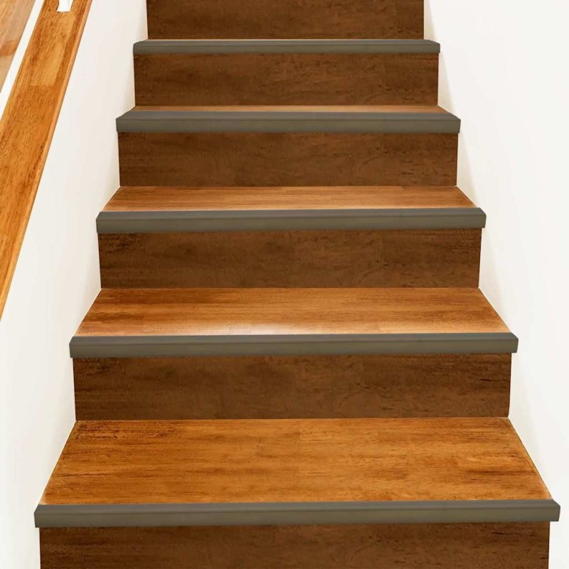 Nez de marche 10 pcs Marron 67 x 3.5 x 3 cm Aluminium 536835536835