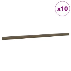 Nez de marche 10 pcs Marron 67 x 3.5 x 3 cm Aluminium 536835536835