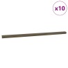Nez de marche 10 pcs Marron 67 x 3.5 x 3 cm Aluminium 536835536835