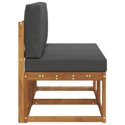 2 Pièce Sofa de milieu extérieur Bois d'Acacia Massif 536836536836