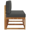 2 Pièce Sofa de milieu extérieur Bois d'Acacia Massif 536836536836