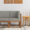 Canapé d'angle extérieur Bois d'Acacia Massif 536837536837