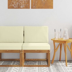 Sofa de milieu extérieur Bois d'Acacia Massif 536843536843