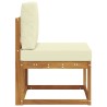 Sofa de milieu extérieur Bois d'Acacia Massif 536843536843