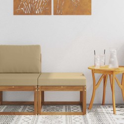 Pouf d'Extérieur Bois d'Acacia Massif Naturel 536847536847