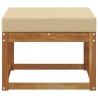 Pouf d'Extérieur Bois d'Acacia Massif Naturel 536847536847