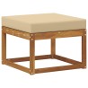 Pouf d'Extérieur Bois d'Acacia Massif Naturel 536847536847