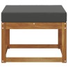 Pouf d'Extérieur Bois d'Acacia Massif Naturel 536848536848