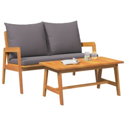 Ensemble bistrot 2 pcs Huile Naturelle Bois d'Acacia Massif 536849536849