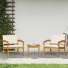 Chaise de jardin 2 pcs Huile Naturelle Bois d'Acacia Massif 536852536852