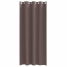 Rideaux occultants avec anneaux 2 pcs Marron foncé 225 x 140 cm 536861536861