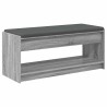Banc d'entrée avec coussin Gris Sonoma 103 x 38 x 45 cm 536862536862