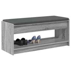 Banc d'entrée avec coussin Gris Sonoma 103 x 38 x 45 cm 536862536862