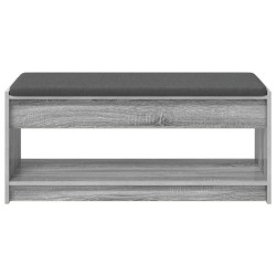 Banc d'entrée avec coussin Gris Sonoma 103 x 38 x 45 cm 536862536862