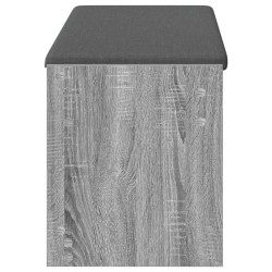 Banc d'entrée avec coussin Gris Sonoma 103 x 38 x 45 cm 536862536862