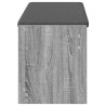 Banc d'entrée avec coussin Gris Sonoma 103 x 38 x 45 cm 536862536862