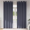 Rideaux occultants avec anneaux 2 pcs Anthracite 260 x 140 cm 536869536869