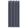 Rideaux occultants avec anneaux 2 pcs Anthracite 260 x 140 cm 536869536869
