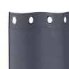 Rideaux occultants avec anneaux 2 pcs Anthracite 260 x 140 cm 536869536869