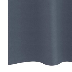 Rideaux occultants avec anneaux 2 pcs Anthracite 260 x 140 cm 536869536869