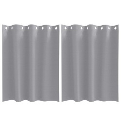 Rideaux occultants avec anneaux 2 pcs Gris clair 140 x 140 cm 536870536870