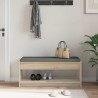 Banc d'entrée avec coussin Chêne Sonoma 103 x 38 x 45 cm 536871536871